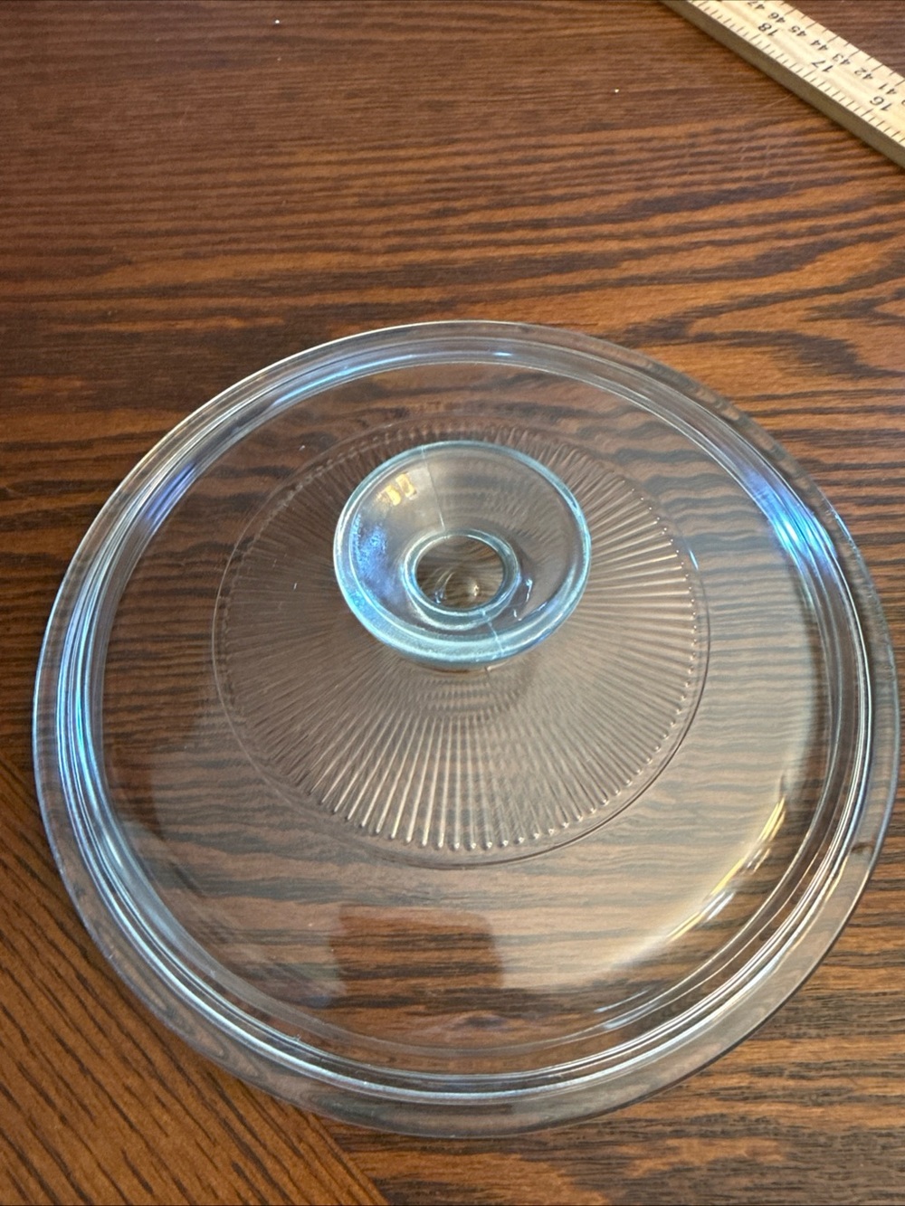 PYREX G5C Glass Lid 7 3/4” Replacement Corning Ware 1.5QT Clear USA Ribbed
